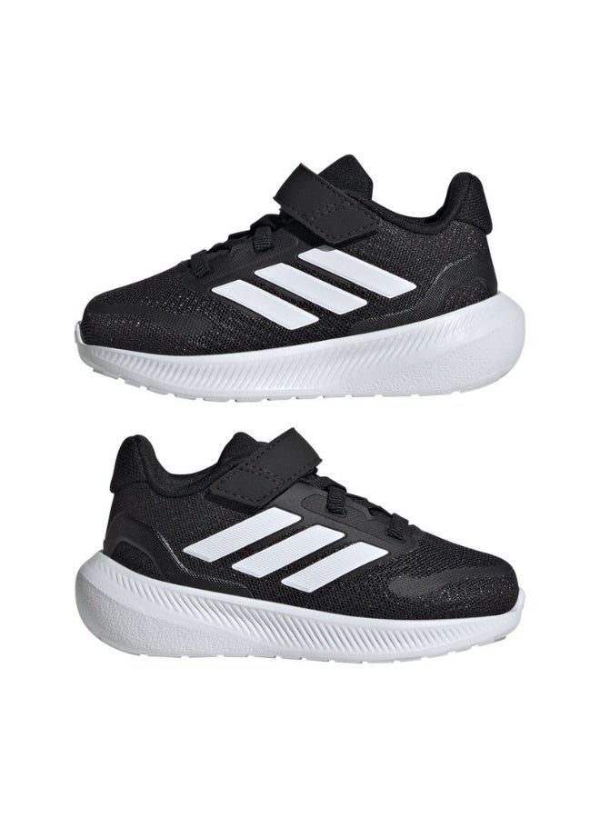 Adidas Runfalcon 5 El I Black Running Shoes For Infant 3K - Image 1