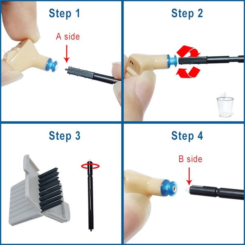 Jungle Care Hearing Aid Wax Guard Filters Replacement Cerumen Stop Supply Cleaning Tool Accessories for CIC, ITC, ITE and RIC(RITE or RIE) from Phonak/Resound/Widex/Unitron/MD Hearing/Hearig Assist - Image 3