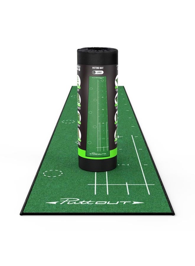 PuttOut Large Golf Putting Mat, 367cm x 67cm - Image 1