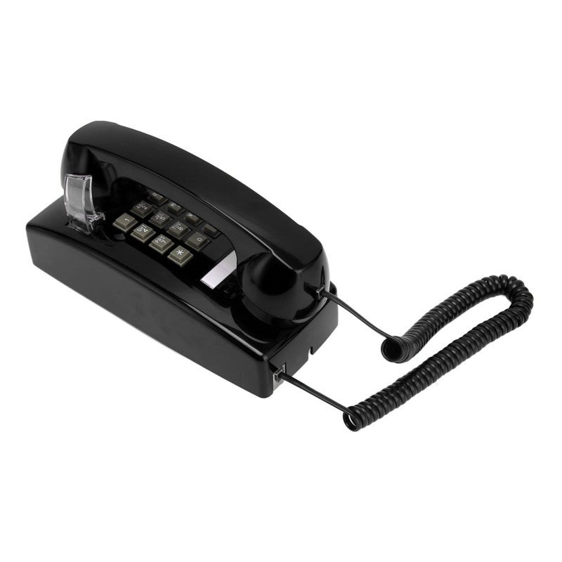 Retro Wall Telephone: 1 Pack Vintage Style With Large Volume Control - Mechanical Ringtone Corded Phone for Home Office, Living Room, Bar and Café Decor - Image 4