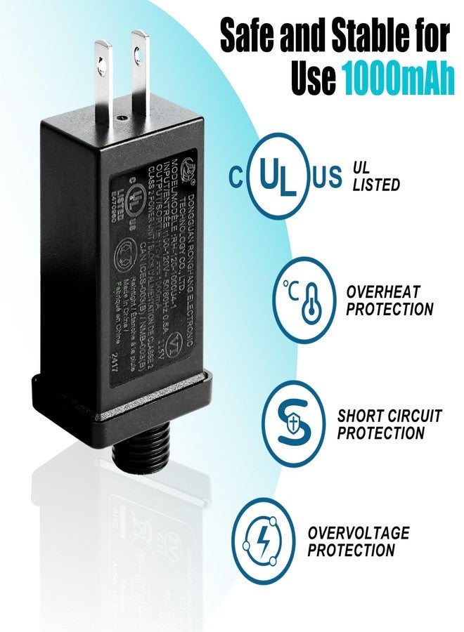 أور ورم محول بديل من OurWarm لألعاب النفخ الخارجية، مزود طاقة من الفئة 2، 12 فولت 1 أمبير، قابس بديل لألعاب النفخ الخارجية في عيد الهالوين وعيد الشكر وعيد الميلاد (قطعتان) - Image 3