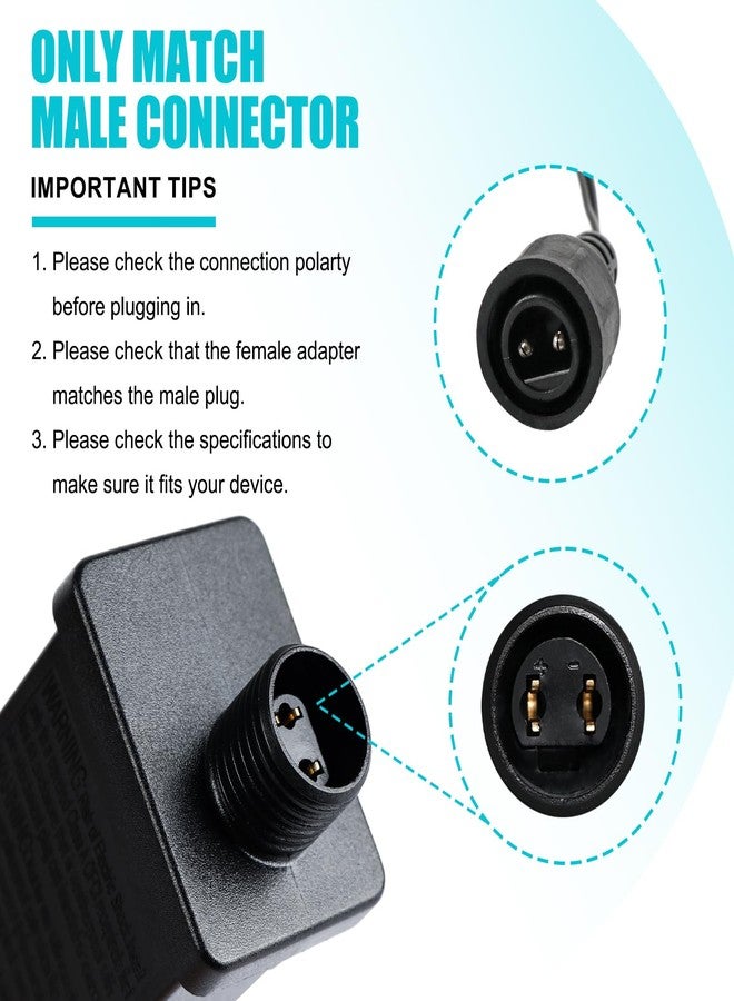 أور ورم محول بديل من OurWarm لألعاب النفخ الخارجية، مزود طاقة من الفئة 2، 12 فولت 1 أمبير، قابس بديل لألعاب النفخ الخارجية في عيد الهالوين وعيد الشكر وعيد الميلاد (قطعتان) - Image 4