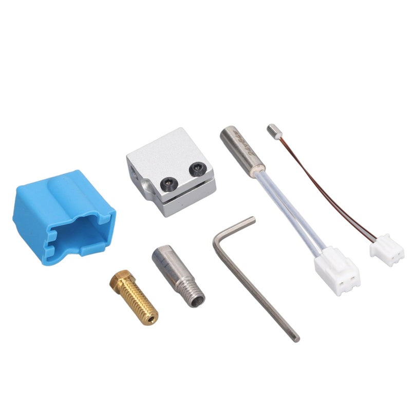 3D Printer Hot End Kit 24V Wear Proof Heating Pipe Thermistor with 0.4mm Nozzle - Image 2