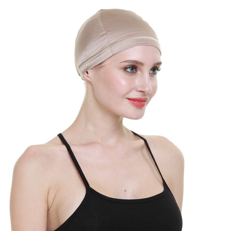 FocusCare Hat Liner,100% Mulberry Silk Chemo Patients Wig Making Accessories Champagne - Image 5