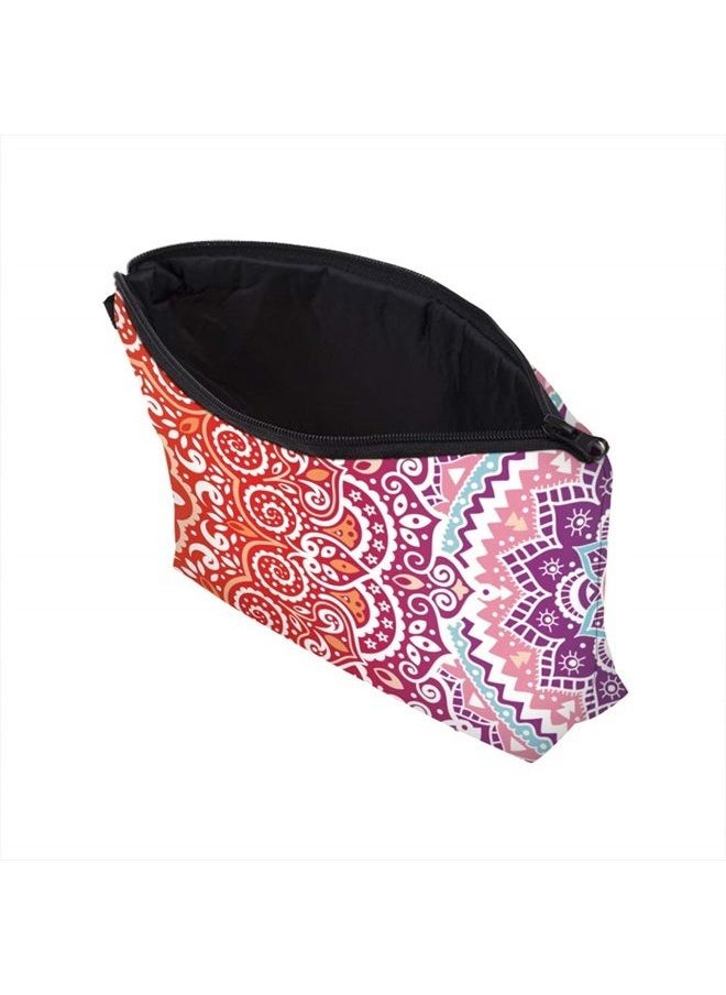 deanfun - Cosmetic Bag for Women, Mandala Flowers Waterproof Makeup Bags Roomy Toiletry Pouch Travel Accessories Gifts (51391) - Image 1