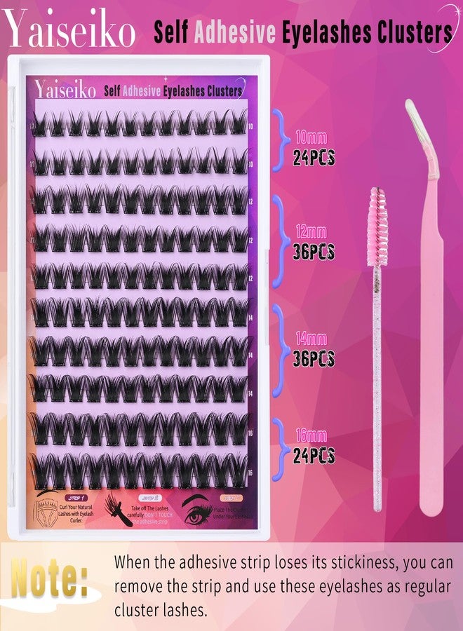 BEFACL Self Adhesive Lash Clusters Natural Self Adhesive Lashes Clusters 120Pcs Press on Lashes No Glue Needed Wispy C Curly Individual Lashes Kit by Yaiseiko(10-16MM) - Image 4
