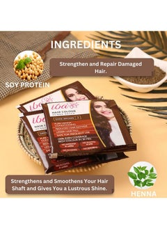 Hair Colour For Women - Dark Brown, 70G (Pack Of 3) | 100% Pure Henna Based Powder Sachet | Natural Hair Colour & Long Lasting With Conditioning Formula| Reduced Hair Fall & Hair Damage | Shine & Nourish Hair | Free From Ammonia And Other Harmful Chemicals | Herbal Hair Powder For Hair Colour | Dark Brown Henna - pzsku/Z577B2F42F76388091D49Z/45/_/1735567159/4702f9de-ed01-47dd-bf99-6156ac7ba26c