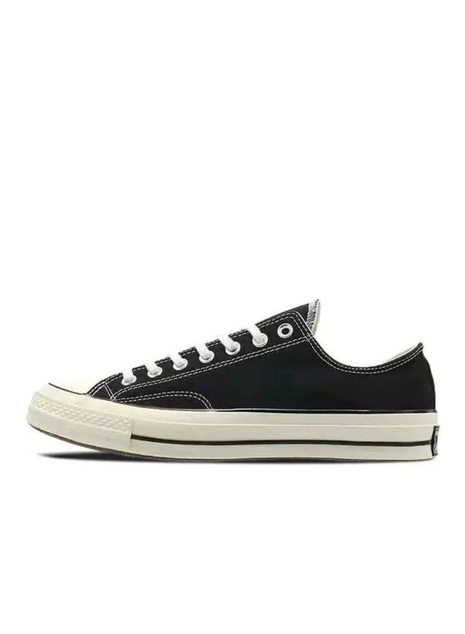 Converse Chuck Taylor Low-Top Canvas Sneakers - Black Retro Style Unisex Casual Shoes 36SIZE