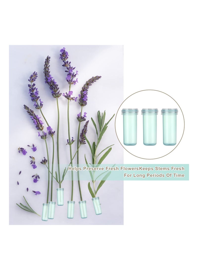 KASTWAVE عبوة 200 أنبوب مياه زهرية 1.6 بوصة أنبوب مياه الأزهار زجاجات الأزهار للمياه أنابيب مياه زهرية صغيرة ميني لترتيب الزهور، حليب الحشرات، قص، أخضر - Image 4