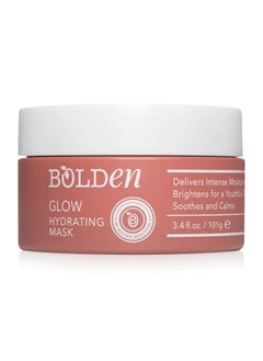 bolden BOLDEN GLOW Hydrating Mask  Deep Moisturizing Facial Mask for Dry Skin  Gently Hydrating Hyaluronic Acid Moisturizer  NonComedogenic  34 Fl Oz 