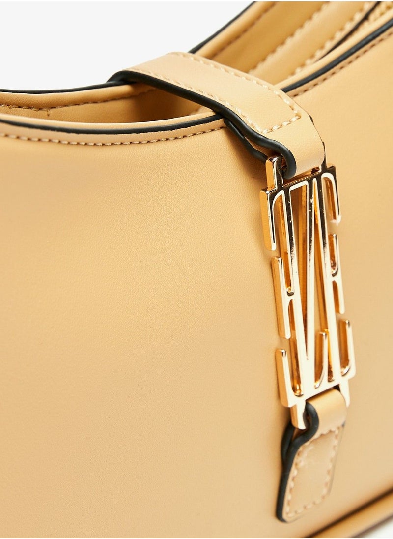 ELLE - Solid Shoulder Bag with Adjustable Handle and Button Closure - Image 1