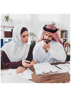 بروماس وشاح رأس شماغ عربي، شماغ صحراوي كوفية في الشرق الأوسط، وشاح عربي للرجال، قناع وجه للرقبة، شماغ، أغطية للرأس، إكسسوارات الأزياء العربية  - Image 2