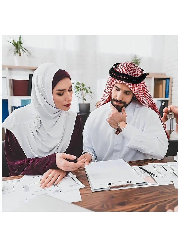 PROMASS Arab Shemagh Head Scarf, Keffiyeh Middle East Desert Shemagh, Arabic Scarf For Men Face Mask Neck Bandana Shemagh, Headwear Arabian Costume Accessories  - Image 2