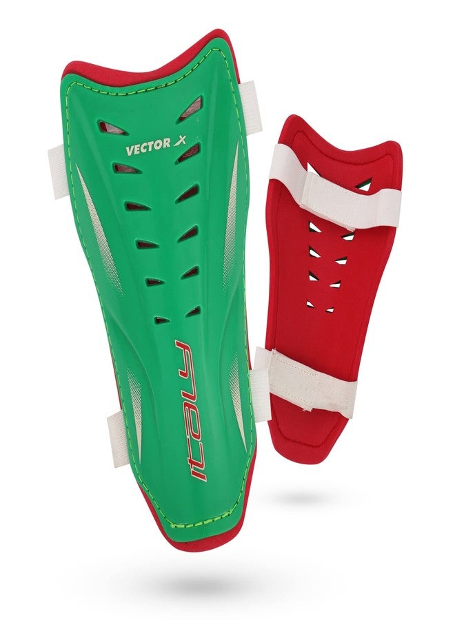 Vector X Italy Shinpad (Green,Red) (Medium) - Image 1