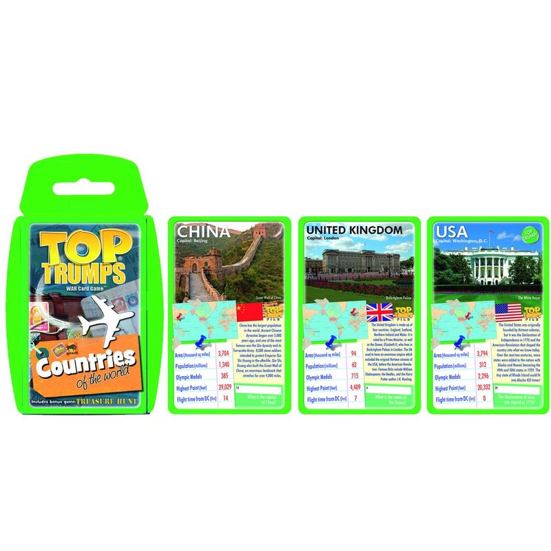 Top Trumps Card Game Countries of The World - Family Games for Kids and Adults - Learning Games - Kids Card Games for 2 Players and More - Kid War Games - Card Wars - for 6 Plus Kids - Image 2