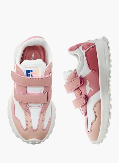 kangaROOS Girl's Colourblock Sneakers with Hook and Loop Closure