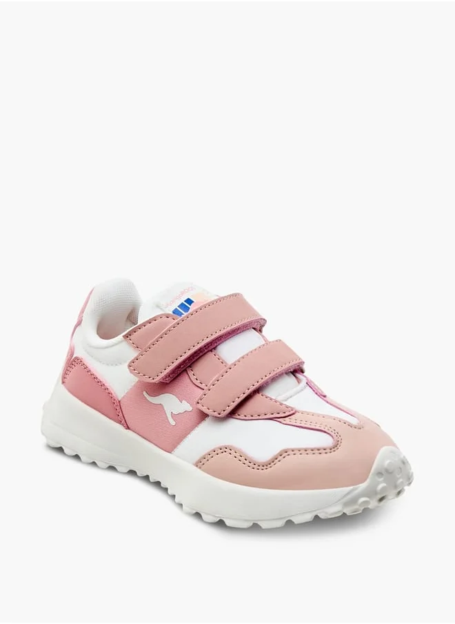 kangaROOS Girl's Colourblock Sneakers with Hook and Loop Closure