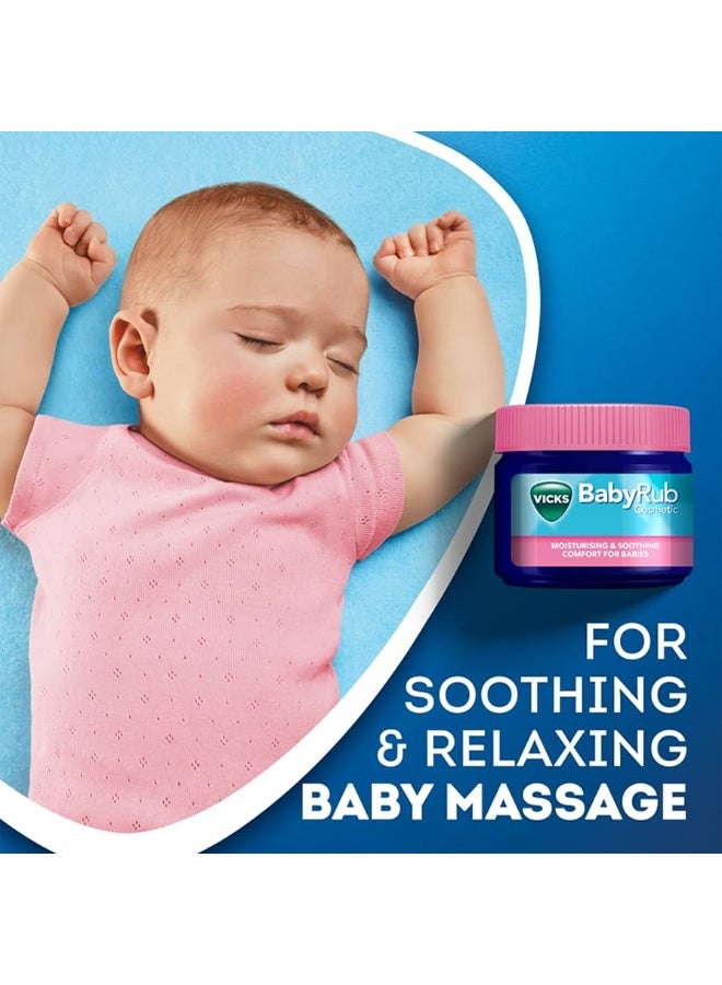 Vicks VapoRub Vicks BabyRub Ointment, with Fragrances Of Rosemary And Lavender, for Soothing and Relaxing Baby Massage Jar 50g - Image 2