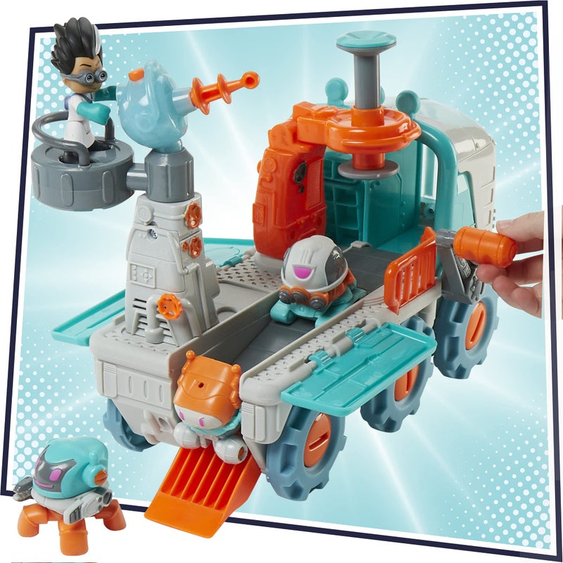 PJMASKS PJ Masks Romeo Bot Builder Vehicle Playset with Lights and Sounds, Preschool Superhero Toys for 3 Year Olds and Up - Image 5