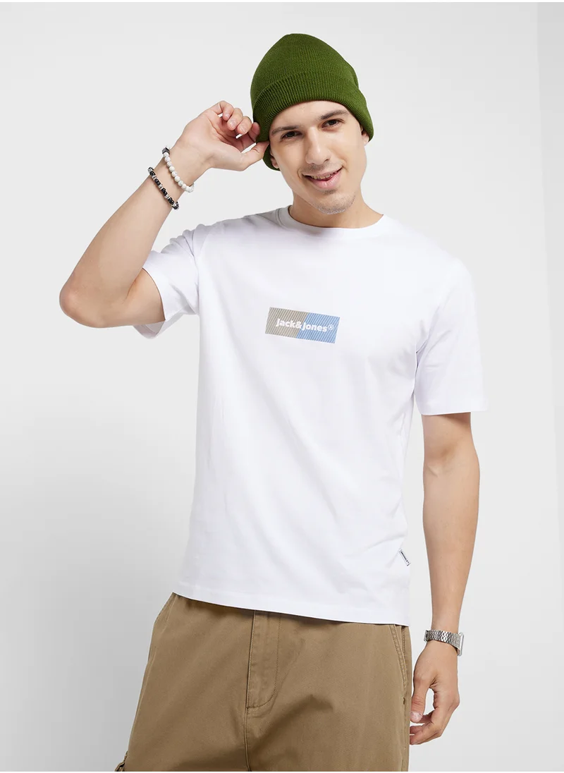 JACK & JONES Logo Crew Neck T-Shirt