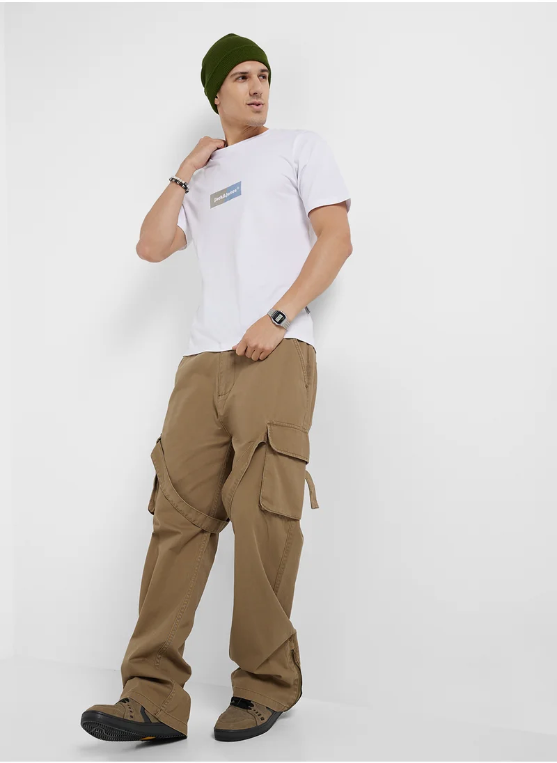 JACK & JONES Logo Crew Neck T-Shirt