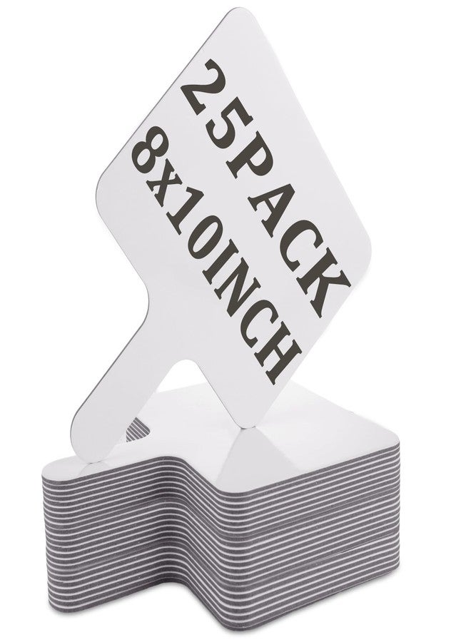 Acrux7 25 Pack Dry Erase Paddles 10" x 8" Handheld Whiteboard Paddles, Double Sided White Board Auction Paddle, Small Dry Erase Answer Paddles for Classroom, Teaching, Auction, Office, Meeting, Party - Image 1