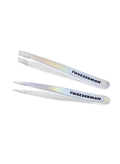 Tweezerman Winter Frost Micro Mini Slant & Point Tweezer Set