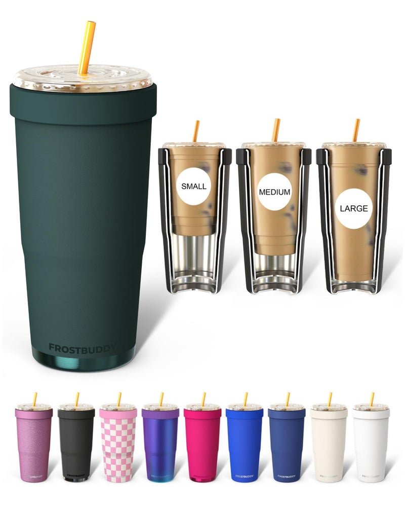 Frost Buddy Togo Buddy 30 oz Stainless Steel Vacuum Insulated Tumbler To Go Coffee Cup Iced Coffee Cups Iced Coffee Sleeve Travel Mug Thermal Cup for Hot Cold Drinks Dunkin Cup Jade - Image 2