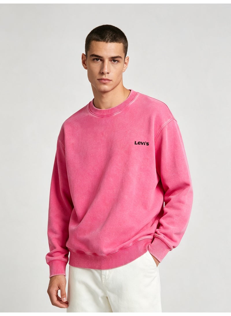 ليفايز Levi's Men's and women's long-sleeved sweater with loose off-shoulder round neck - Image 1