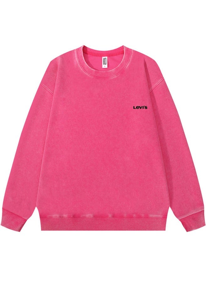 ليفايز Levi's Men's and women's long-sleeved sweater with loose off-shoulder round neck - Image 3