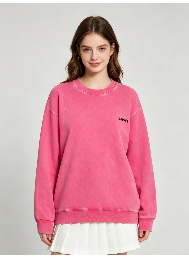 ليفايز Levi's Men's and women's long-sleeved sweater with loose off-shoulder round neck - Image 2