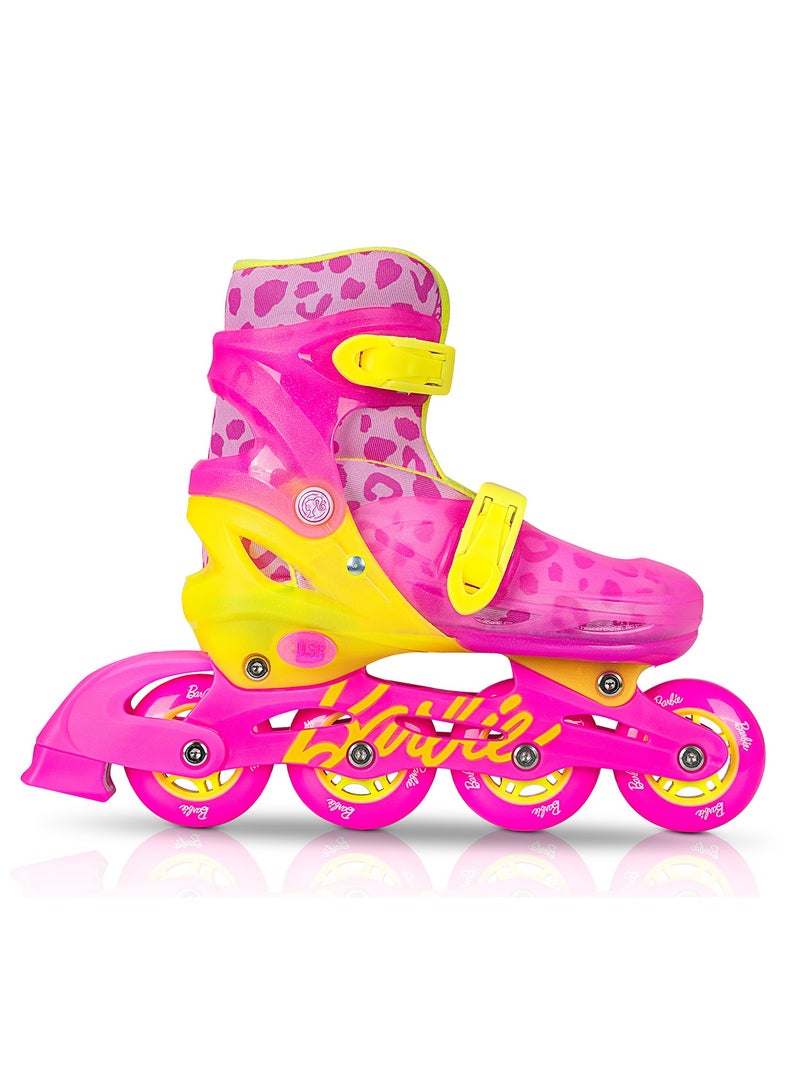 Spartan Barbie Inline Skates for Kids Size M 3538 | Durable Hardshell Boot with Soft Liner | 64mm PU CAST Wheels | ABEC-7 Bearings | Adjustable Fit for Growing Feet | SP-1024 - Image 2