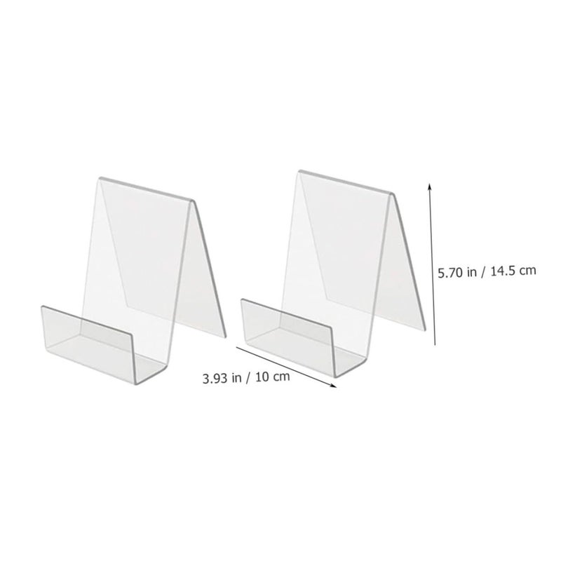 Acrylic Bookends Book Holders For Living Room Home Office Study Bookshelf Storage - Image 3