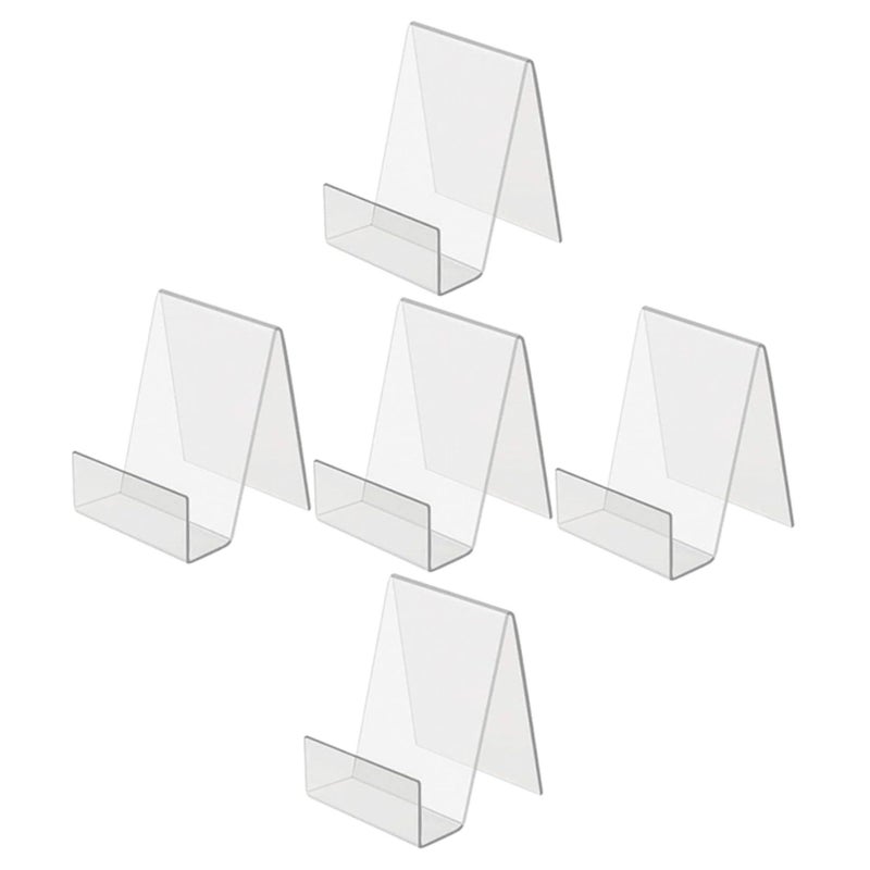 Acrylic Bookends Book Holders For Living Room Home Office Study Bookshelf Storage - Image 2