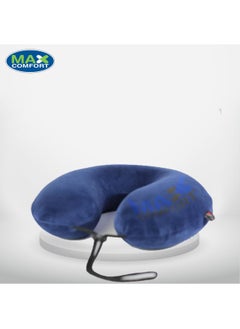 Max Comfort Travel Neck Pain Prevention Medical Travel Pillow, Memory Foam USA Travel Neck by Max Comfort Blue  - Image 3