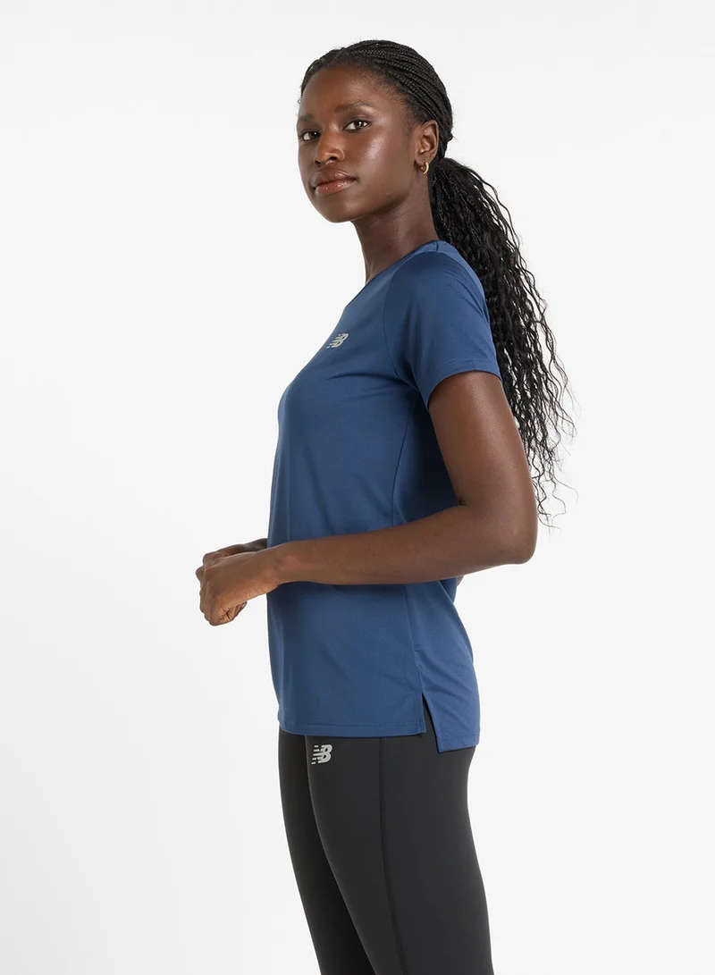 New Balance nb navy (428) Essential Logo T-Shirt for Women | Best Price UAE