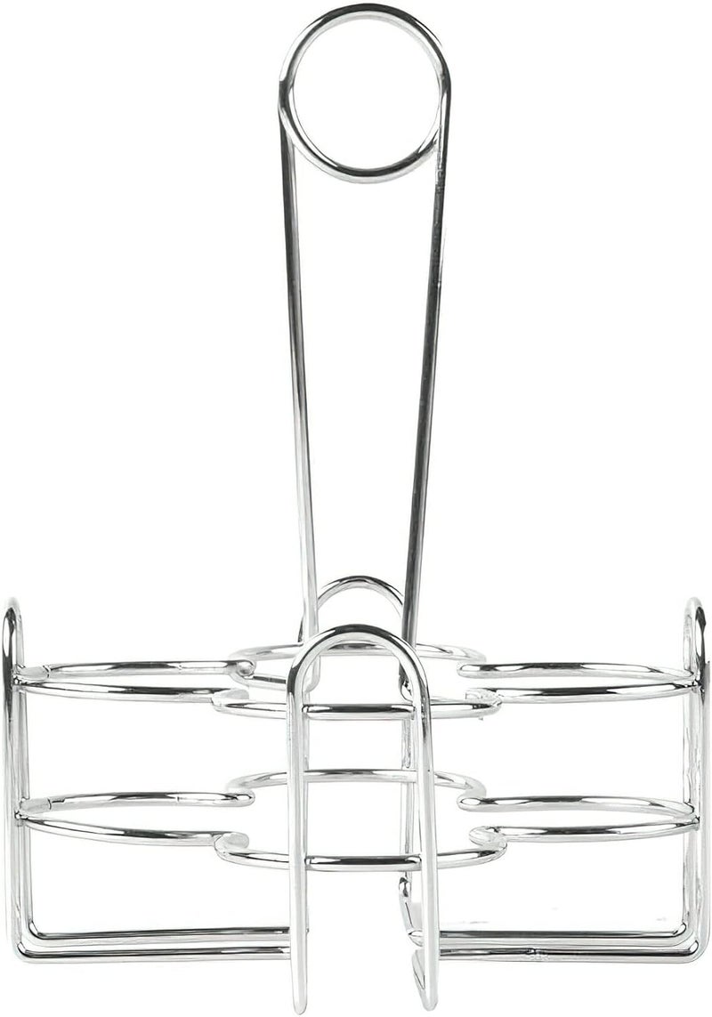 Get حامل توابل معدني G.E.T. 4-221623 مع حامل أرقام، 4 أقسام، كروم، 6.5" × 6.5" - Image 4