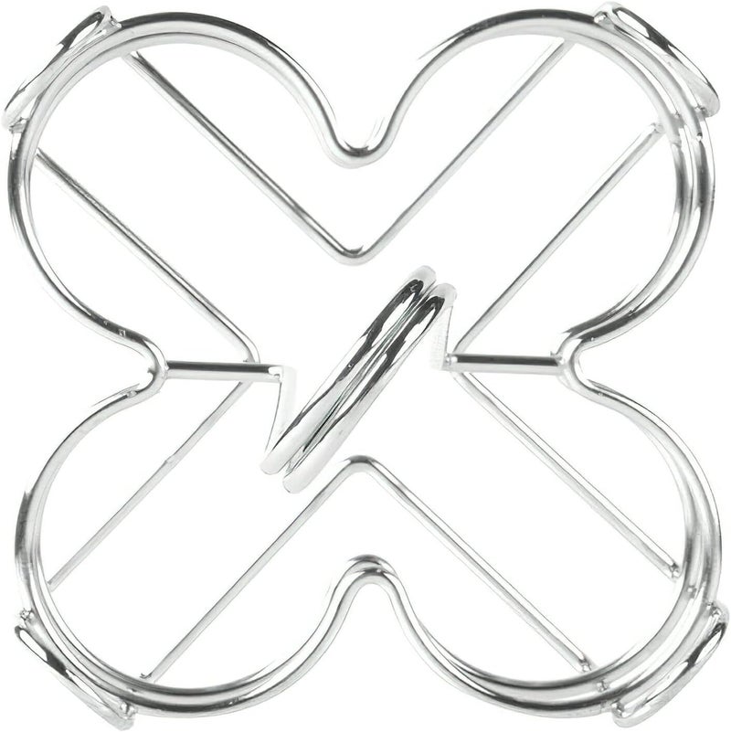 Get حامل توابل معدني G.E.T. 4-221623 مع حامل أرقام، 4 أقسام، كروم، 6.5" × 6.5" - Image 3