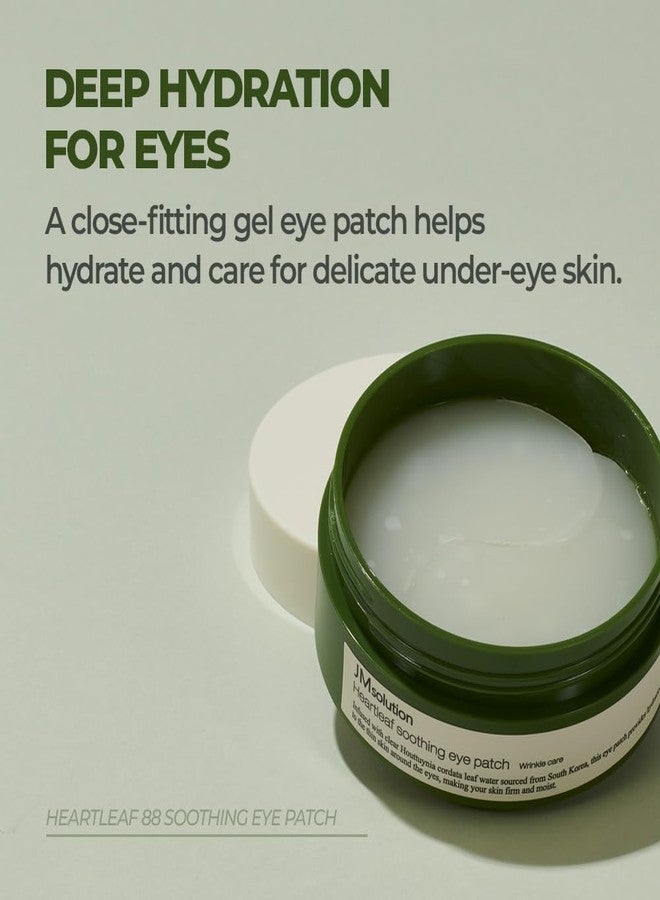 JMsolution Heartleaf 88 Soothing Eye Patch – Cooling Hydrogel Under Eye Mask for Puffy Eyes, Dark Circles & Sensitive Skin – Hydrating & Calming Eye Care with Houttuynia Cordata - Image 4