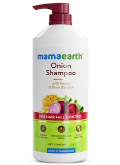 Mamaearth Onion Shampoo for Hair Growth and Hair Fall Control with Onion and Plant Keratin - 1 Litre