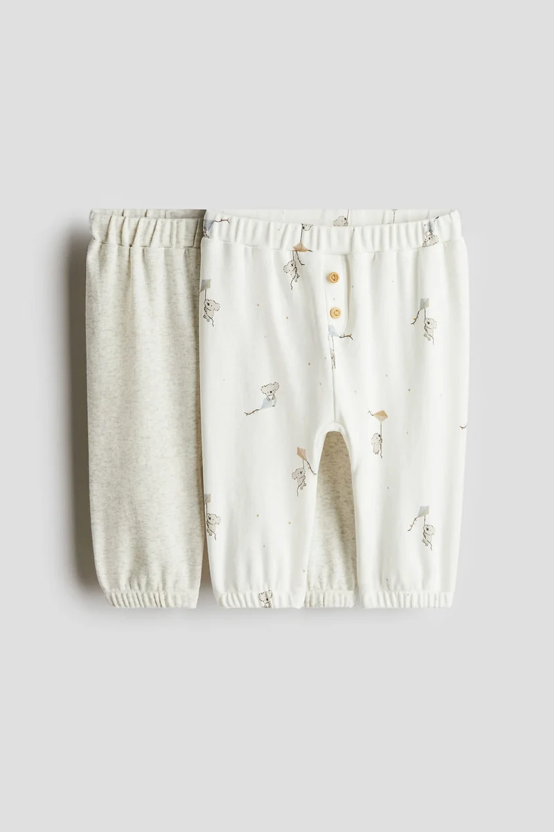 H&M 2-pack cotton trousers