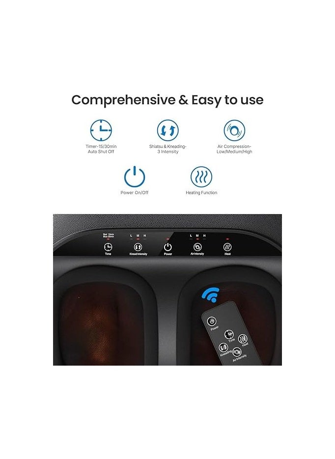 RENPHO RENPHO RF-FM059R-BK,RENPHO Foot Massager Machine with Heat and Remote  - Image 3