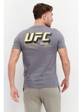 Ufc Men Sportswear Fit Short Sleeve Training T-Shirt, Grey  - Image 3