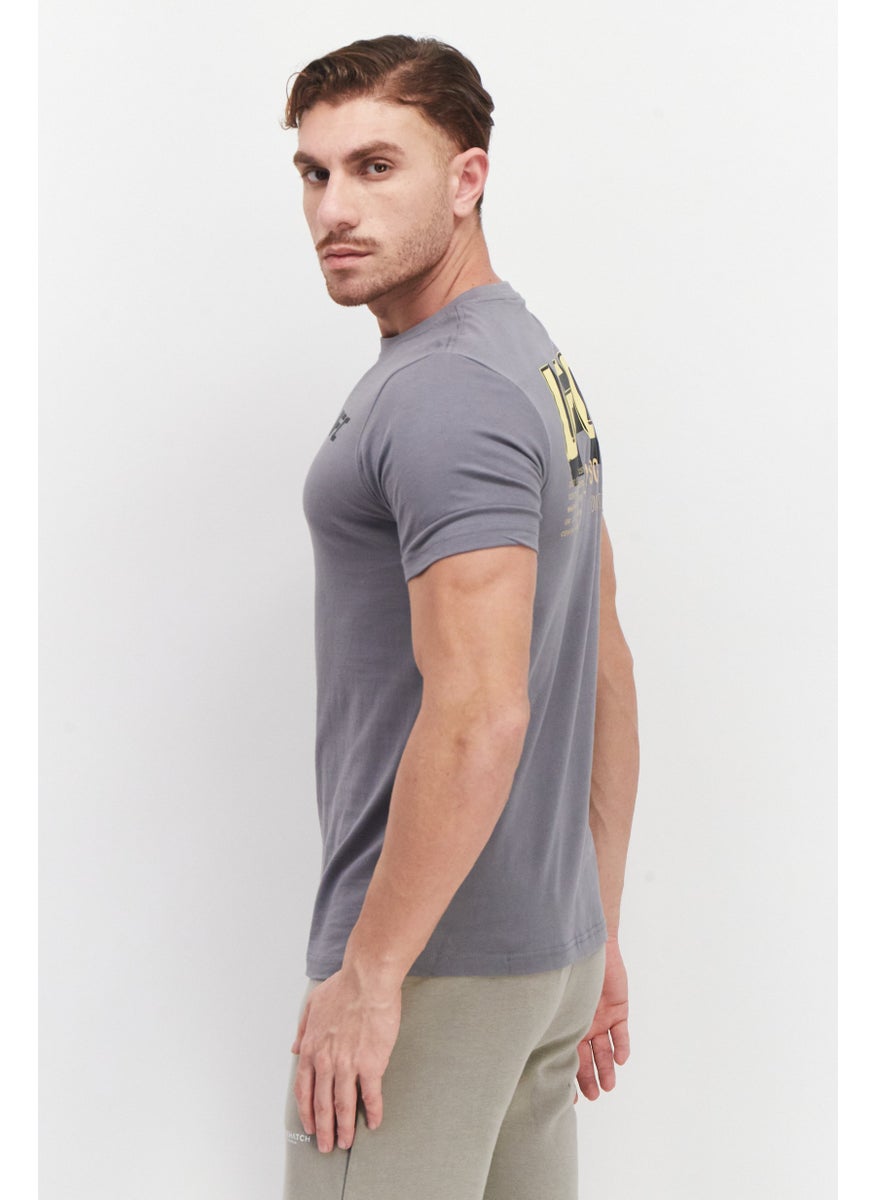 Ufc - Men Sportswear Fit Short Sleeve Training T-Shirt, Grey - Image 1