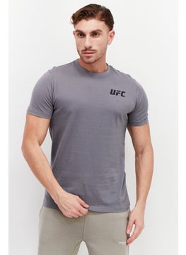 Ufc Men Sportswear Fit Short Sleeve Training T-Shirt, Grey  - Image 1