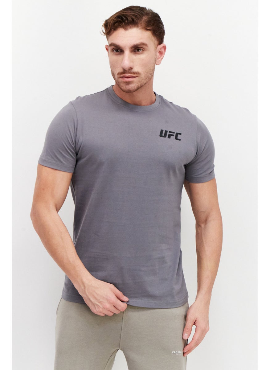Ufc - Men Sportswear Fit Short Sleeve Training T-Shirt, Grey - Image 1