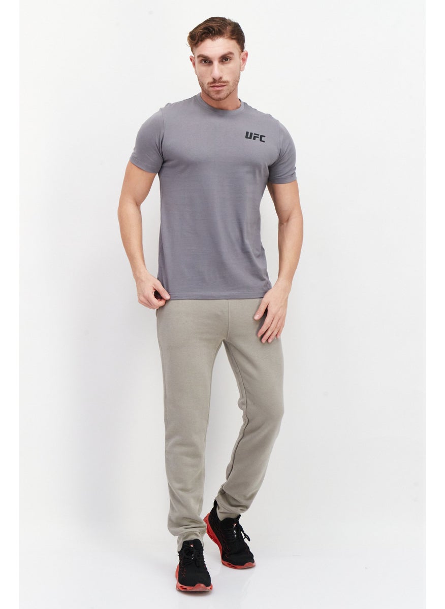 Ufc - Men Sportswear Fit Short Sleeve Training T-Shirt, Grey - Image 1