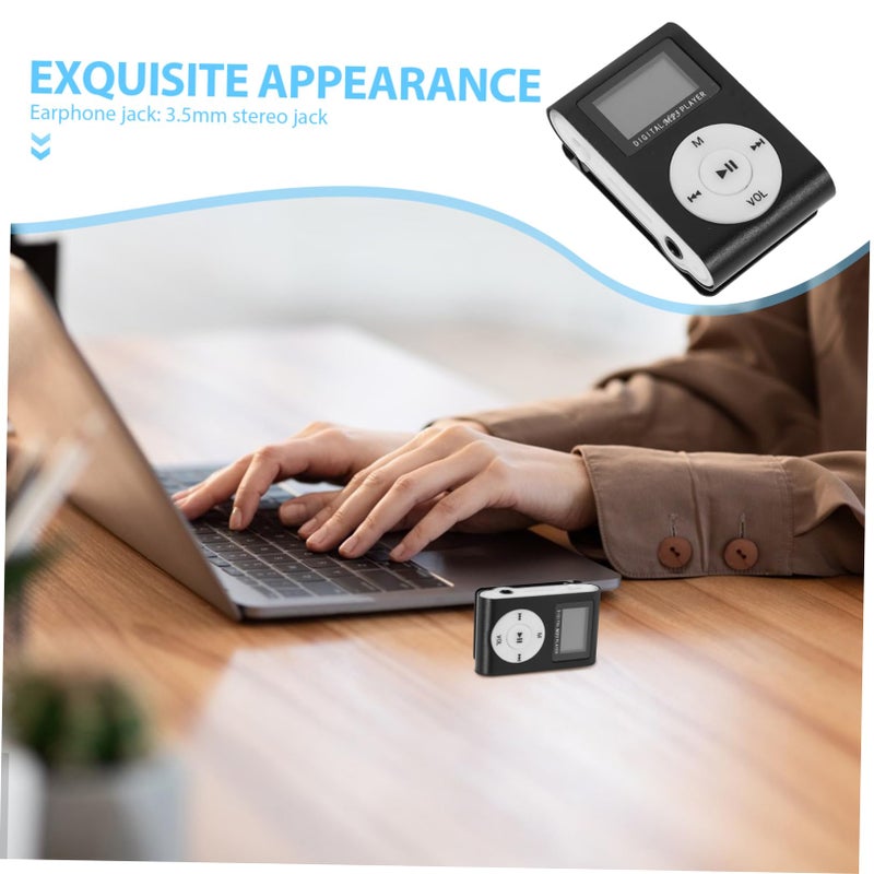 32GB Mini USB Clip MP3 Player with LCD Screen Supports Micro Card for Sports and Music - Image 4