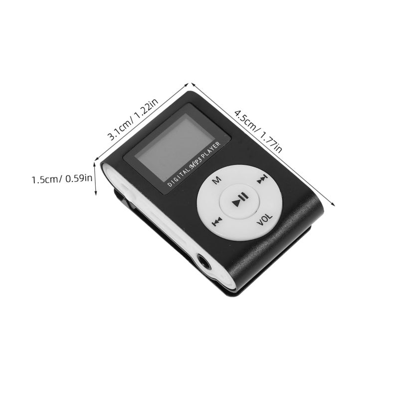 32GB Mini USB Clip MP3 Player with LCD Screen Supports Micro Card for Sports and Music - Image 3