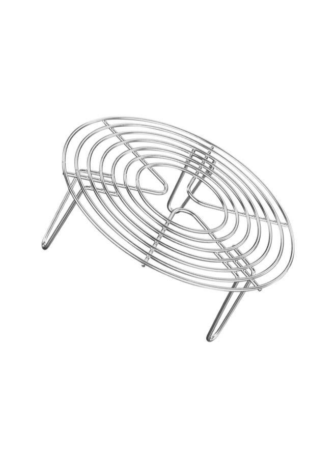 Wire Racks Stainless Steel Trivet Rack Stand Cooking Steamer Rack Heavy Duty Pressure Cooker Steam Rack Round Cooling Basket for Egg Vegetable 20 * 7cm Steam Pot - Image 1